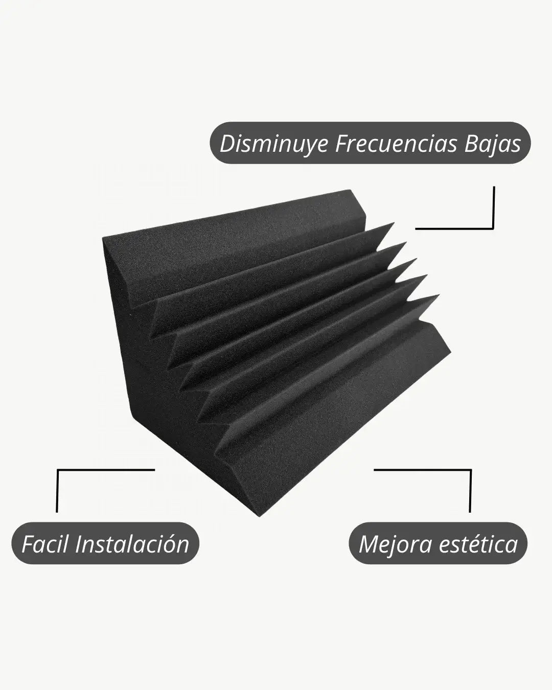 Trampa para bajos par tamaño grande